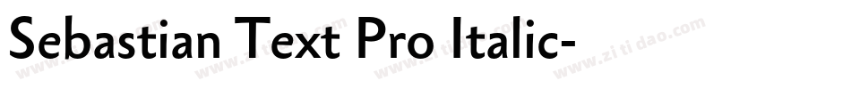 Sebastian Text Pro Italic字体转换